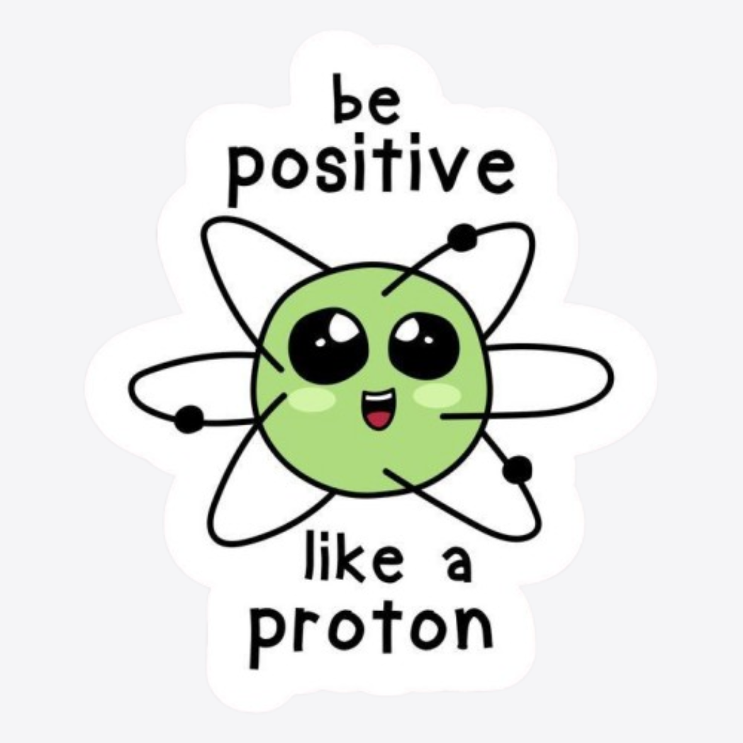 Be Postive Sticker