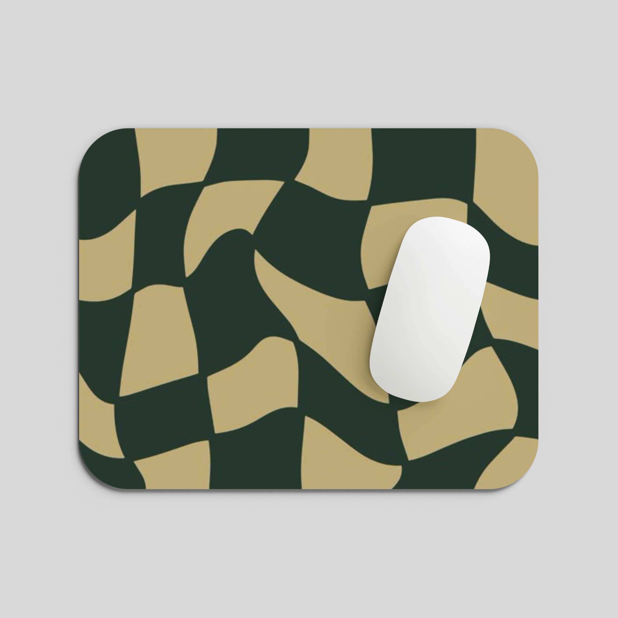 Wavy Checkered Mousepad