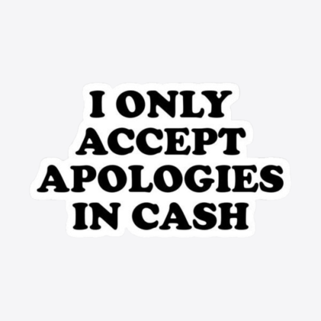 Accept Cash Sticker