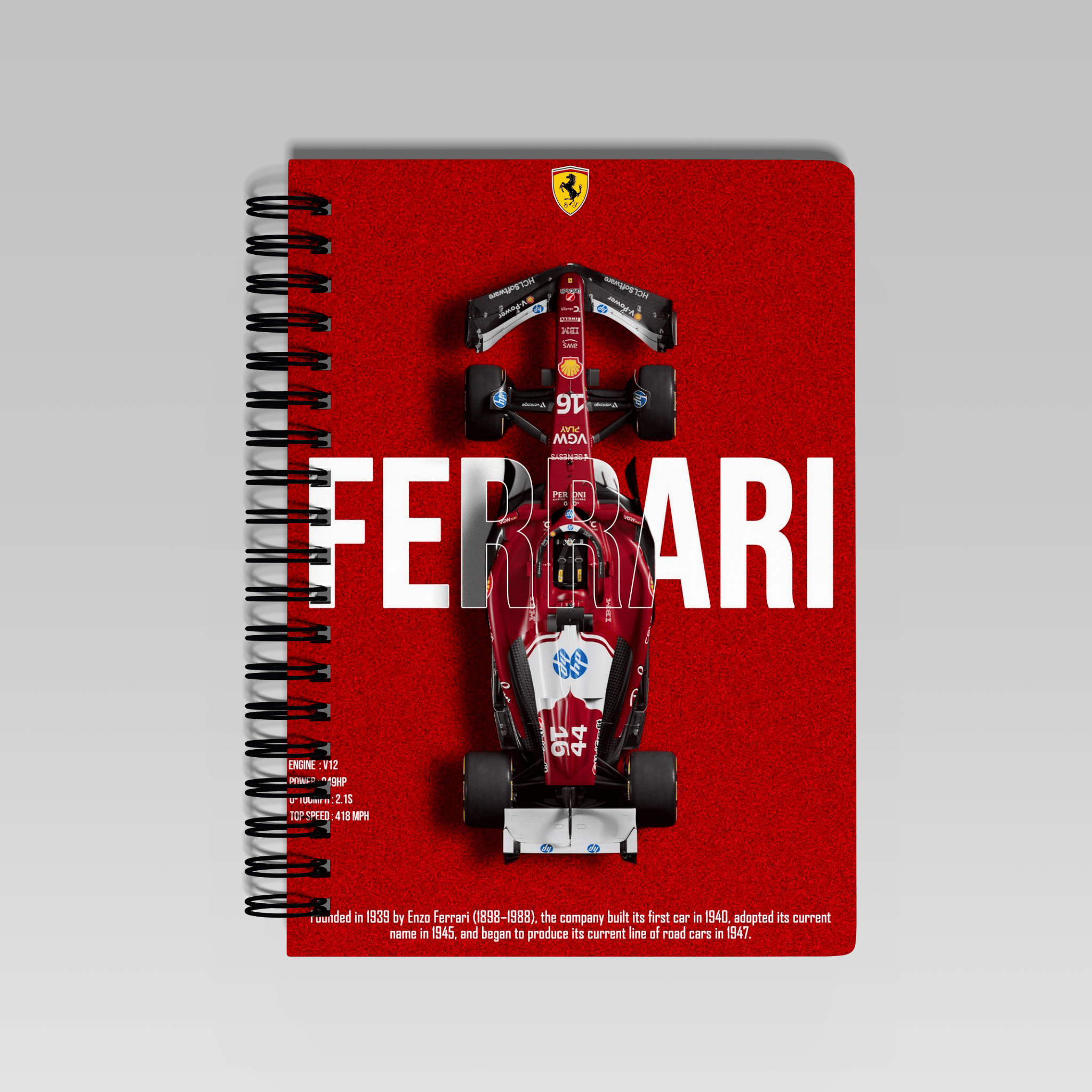 Ferrari F1 Notebook
