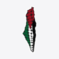 Palestine Map Sticker