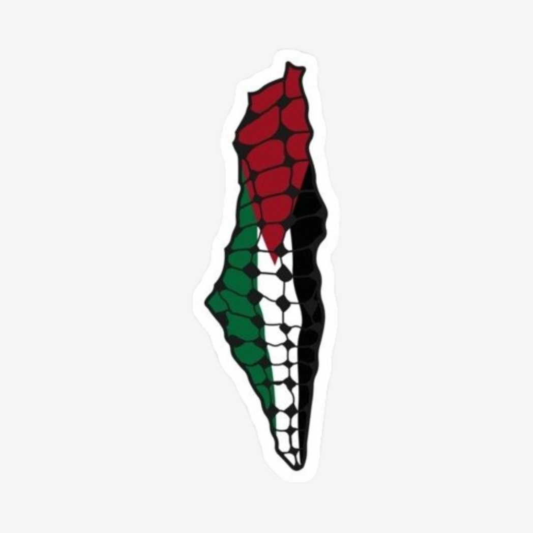 Palestine Map Sticker