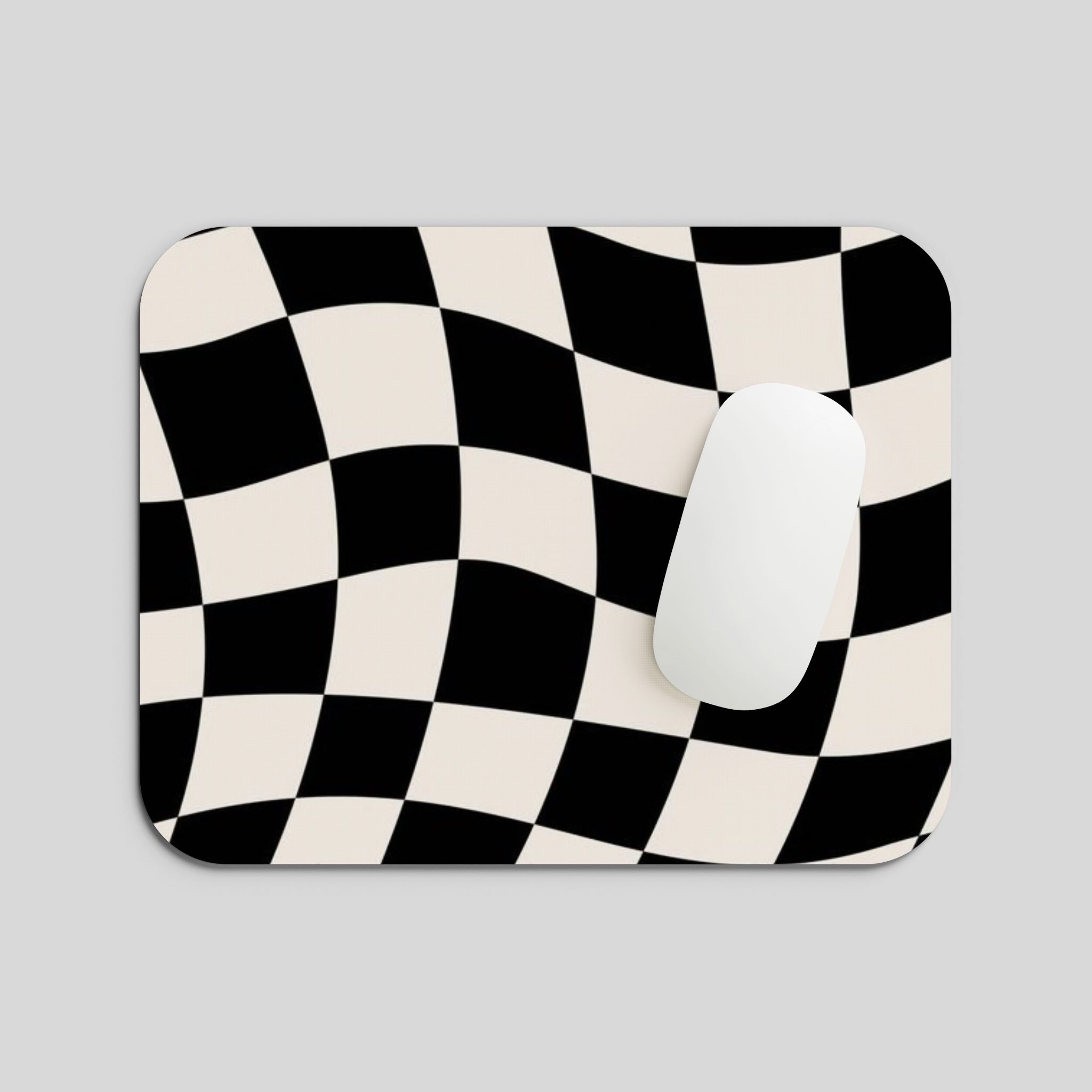 Wavy Check Mousepad