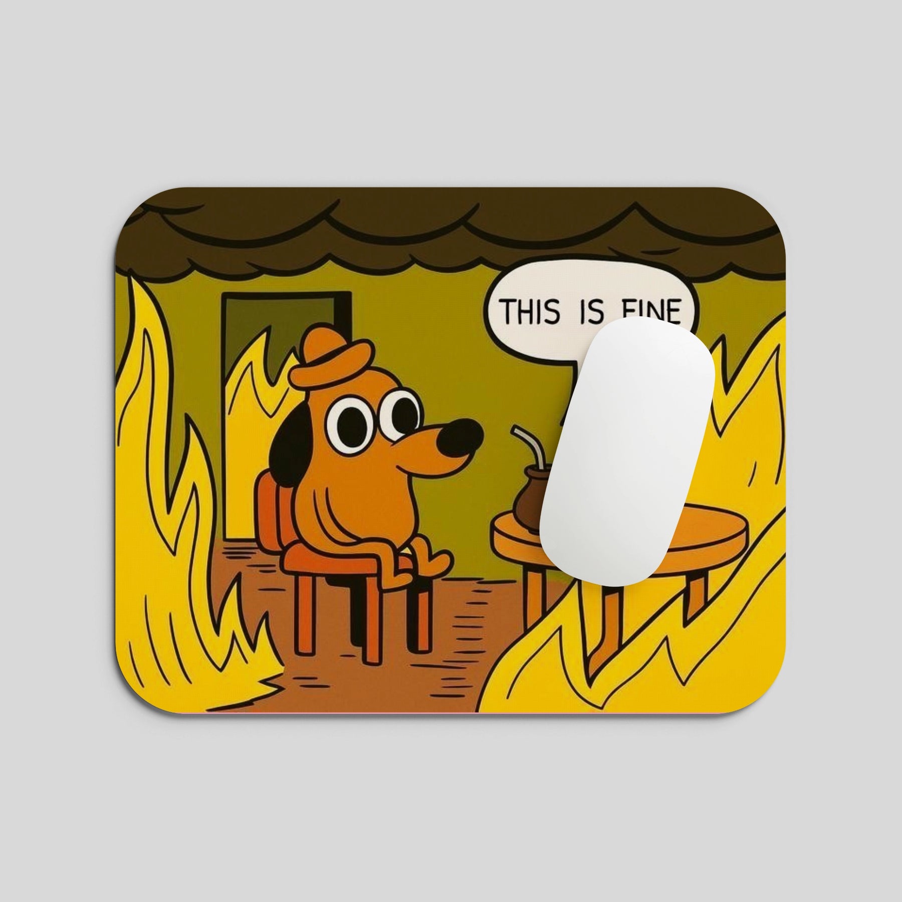 This Is Fine Mousepad