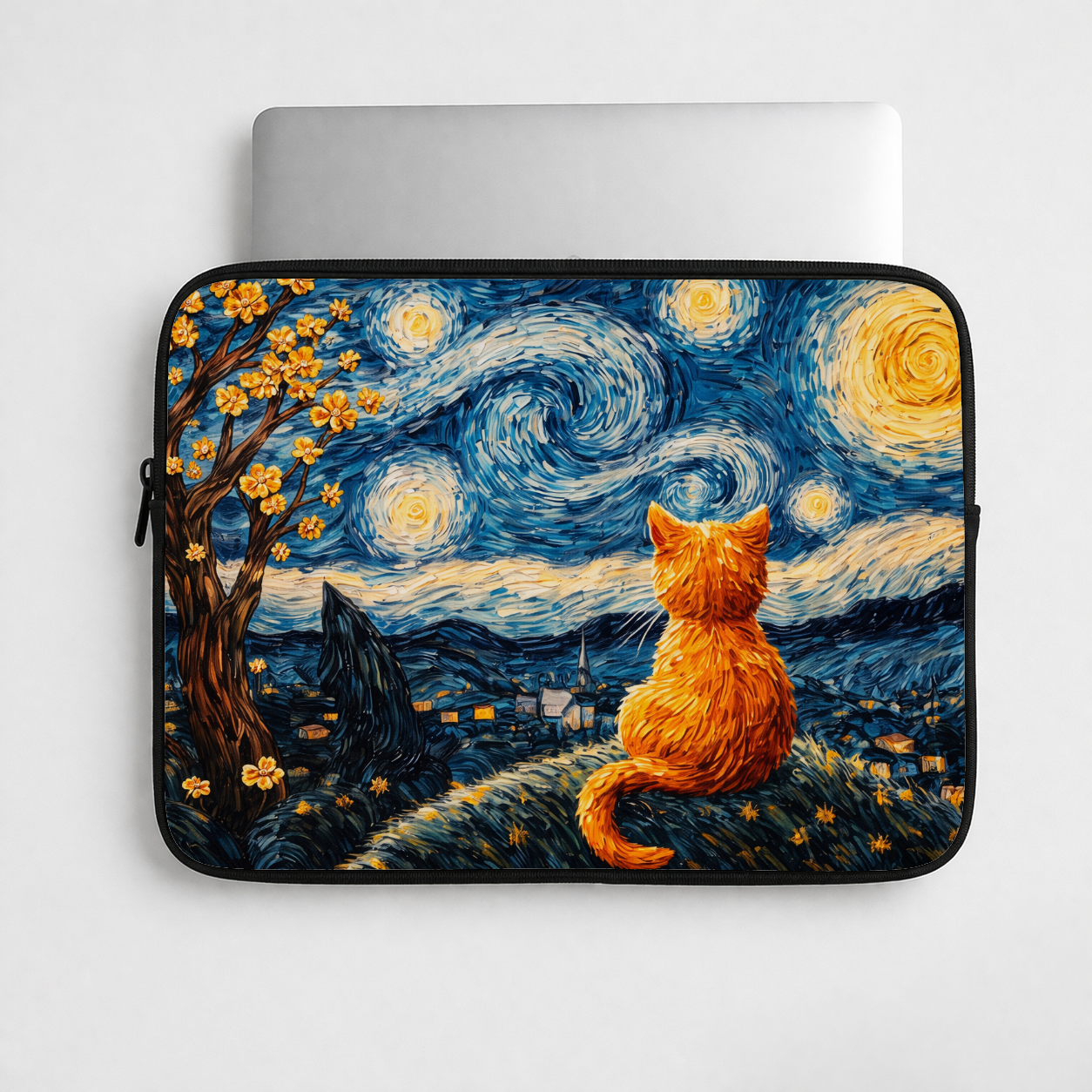 Starry Ginger Cat